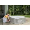 imageBestway Coleman Palm Springs 4 to 6 Person EnergySense Smart AirJet Plus Inflatable Hot Tub Outdoor Spa with 140 AirJets and Insulated Cover2 Capacity Light Grey