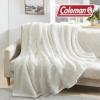 imageCathay Home Coleman Oversize Diamond Quilted Teddy Sherpa Fleece Throw BlanketBedspread  Home Sofa Couch Outdoor Travel Stadium Sports Camping Hiking  Indigo FullQueen 90quotx90quotOff White