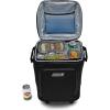 imageColeman 42Can Soft Rolling Cooler with Wheels LeakProof Portable Insulated Chiller with 12 Hour Ice Retention Made with Recycled MaterialsBlack