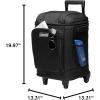 imageColeman 42Can Soft Rolling Cooler with Wheels LeakProof Portable Insulated Chiller with 12 Hour Ice Retention Made with Recycled MaterialsBlack