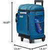 imageColeman 42Can Soft Rolling Cooler with Wheels LeakProof Portable Insulated Chiller with 12 Hour Ice Retention Made with Recycled MaterialsBlue