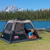 imageColeman 46810 Person Instant Camping Tent with 1Minute Setup Large Family Tent with PreAttached Poles Air Vent ampamp Carry Bag Sets Up in About 60 SecondsPFASFree