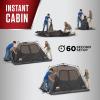 imageColeman 46810 Person Instant Camping Tent with 1Minute Setup Large Family Tent with PreAttached Poles Air Vent ampamp Carry Bag Sets Up in About 60 SecondsContains PFAS