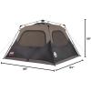 imageColeman 46810 Person Instant Camping Tent with 1Minute Setup Large Family Tent with PreAttached Poles Air Vent ampamp Carry Bag Sets Up in About 60 SecondsContains PFAS