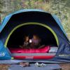 imageColeman 46810 Person Skydome Dark Room Tent with Rainfly 5 Minute Setup Blocks 90 of Sunlight 20 More Headroom Than Traditional Tents4person