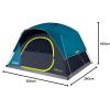 imageColeman 46810 Person Skydome Dark Room Tent with Rainfly 5 Minute Setup Blocks 90 of Sunlight 20 More Headroom Than Traditional Tents6person