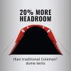 imageColeman 46810 Person Skydome Dark Room Tent with Rainfly 5 Minute Setup Blocks 90 of Sunlight 20 More Headroom Than Traditional Tents8person