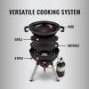 imageColeman 4in1 Portable Propane Grill with 4 Cooking Attachments GrillStoveGriddleWok with 7000 BTUs of Power for Grilling Tailgating Camping BBQ ampamp MoreBlack
