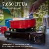 imageColeman Classic 1Burner Butane Stove Portable Camping Cooktop with Carry Case ampamp InstaStart Ignition Adjustable Burner with 7650 BTUs of Power for Camping Grilling Tailgating ampamp More