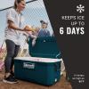 imageColeman Classic Series Insulated Portable Cooler LeakResistant Outdoor Hard Cooler Keeps Ice up to 5 Days 5270120150 QuartSpace Blue