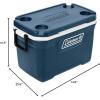 imageColeman Classic Series Insulated Portable Cooler LeakResistant Outdoor Hard Cooler Keeps Ice up to 5 Days 5270120150 QuartSpace Blue