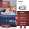 imageColeman Hawaii AirJet Large Square 4 to 6 Person Inflatable Hot Tub Portable Outdoor Spa with 140 AirJets and EnergySense Cover GreyBlue