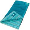 imageColeman Kids 50F Sleeping Bag Comfortable Youth Sleeping Bag for Sleepovers ampamp Camping Fits Children up to 5ft Tall Glow in The Dark Design Stuff Sack Included Machine WashableTeal
