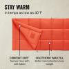 imageColeman Kompact 20F30F40F Sleeping Bag CoolWeather Adult Sleeping Bag with Heat Retention Stuff Sack ampamp SnagFree Zipper Great for Camping Sleepovers Guests ampamp More40f