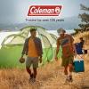 imageColeman Montana 8Person Camping Tent with Rainfly Weatherproof Family Tent Sets Up in 15 Mins Fits Multiple AirbedsGreen