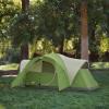 imageColeman Montana 8Person Camping Tent with Rainfly Weatherproof Family Tent Sets Up in 15 Mins Fits Multiple AirbedsGreen