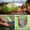 imageColeman Montana 8Person Camping Tent with Rainfly Weatherproof Family Tent Sets Up in 15 Mins Fits Multiple AirbedsGreen