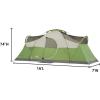 imageColeman Montana 8Person Camping Tent with Rainfly Weatherproof Family Tent Sets Up in 15 Mins Fits Multiple AirbedsGreen
