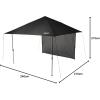 imageColeman Oasis Lite PopUp Canopy Tent with Side Wall Attachment Portable Shelter with Easy Setup ampamp Takedown Wheeled Carry Bag Included 7x710x10ft SizesBlack