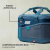 imageColeman Ocean Blue 18Liter Soft Cooler with 4Way Stretch Mesh Pockets Padded Handles and Durable Protective Base