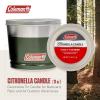 imageColeman Outdoor Citronella Candle Decorative Tin Candle for Patio Backyard Camping and Outdoor Use Includes Lid for Protection Up to 25 Hours Burn Time 11ozGreen