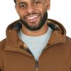 imageColeman Polar Mens Fleece Lined Workwear FullZip Sweatshirt with Hood Perfect Hoodie For The OutdoorsCopper