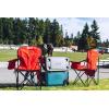 imageColeman Portable Camping Chair with 4Can Cooler Cushioned Seat ampamp Back with Side Pockets ampamp Cup Holder Carry Bag Included Great for Camping Tailgating Firepits Patio ampamp MoreRed