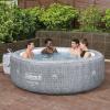imageColeman SaluSpa AirJet 7 Person Inflatable Hot Tub Round Portable Outdoor Spa with 180 Soothing AirJets and Insulated Cover Gray Sicily StandardSicily EnergySense