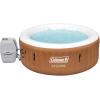 imageColeman SaluSpa Miami AirJet 2 to 4 Person Round Inflatable Hot Tub Portable Outdoor Spa with 120 Soothing AirJets and Insulated Cover BlackOrange