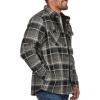 imageColeman Sherpa Lined Yukon Flannel Shirt Jackets with Corduroy Trim RedCharcoal LargeGreyOlive