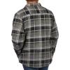 imageColeman Sherpa Lined Yukon Flannel Shirt Jackets with Corduroy Trim RedCharcoal LargeGreyOlive