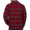 imageColeman Sherpa Lined Yukon Flannel Shirt Jackets with Corduroy Trim RedCharcoal LargeRedCharcoal