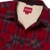 imageColeman Sherpa Lined Yukon Flannel Shirt Jackets with Corduroy Trim RedCharcoal LargeRedCharcoal