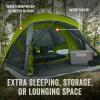 imageColeman Skydome Camping Tent with Screened Porch ampamp 5Minute Setup Weatherproof 468 Person Tent with Rainfly ampamp Carry Bag Made of PFASFree Materials6person