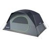 imageColeman Skydome Tent with 5 Minute Setup 2468Person Weatherproof Tent with Rainfly ampamp Carry Bag 20 More Headroom Than Traditional CanopiesBlue