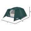 imageColeman Skydome Tent with FullFly Weather Vestibule Weatherproof 46 Person Tent Sets Up in 5 Minutes ampamp Protects from Water 20 More Headroom Than Traditional SheltersContains PFAS