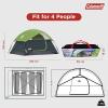 imageColeman Sundome Camping Tent with Rainfly 2346 Person Tent Sets Up in 10 Mins Weatherproof Shelter for Camping Festivals Backyard Sleepovers ampamp MorePalm Green