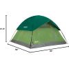 imageColeman Sundome Camping Tent with Rainfly 2346 Person Tent Sets Up in 10 Mins Weatherproof Shelter for Camping Festivals Backyard Sleepovers ampamp MoreSpruce Green