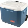imageColeman Xtreme 50qt Rolling Cooler with Wheels ExtraWalled Insulation Keeps Ice up to 5 Days Portable Wheeled Hard ChillerBlue