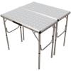 imageColeman 4in1 Outdoor Folding Table Lightweight Camping Table with 3 Adjustable Heights ampamp Carry Handle Great for PatioDeck Camping Tailgating ampamp More