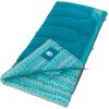 imageColeman Kids 50F Sleeping Bag Comfortable Youth Sleeping Bag for Sleepovers ampamp Camping Fits Children up to 5ft Tall Glow in The Dark Design Stuff Sack Included Machine WashableTeal