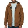 imageColeman Polar Mens Fleece Lined Workwear FullZip Sweatshirt with Hood Perfect Hoodie For The OutdoorsCopper
