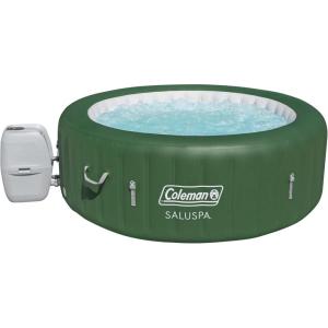 imageBestway Coleman Palm Springs 4 to 6 Person EnergySense Smart AirJet Plus Inflatable Hot Tub Outdoor Spa with 140 AirJets and Insulated Cover4 Capacity Forest Green