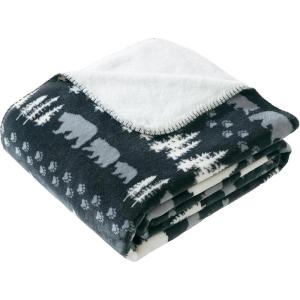 imageCathay Home Coleman Large Oversized Reversible MicroMink and Sherpa Throw Blanket 60x80 Inch TaupeGrey