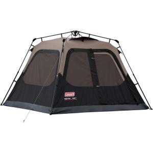 imageColeman 46810 Person Instant Camping Tent with 1Minute Setup Large Family Tent with PreAttached Poles Air Vent ampamp Carry Bag Sets Up in About 60 SecondsContains PFAS