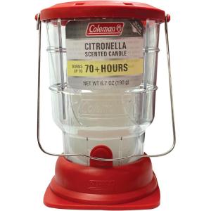 imageColeman 70 Hour Citronella Candle Outdoor Lantern  67 oz GreenRed