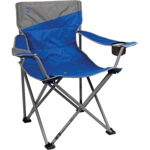 imageColeman BigNTall Camping Chair with Cup Holder ampamp Side Pocket WaterResistant XL Outdoor Seat Supports up to 600 lbs Great for Camping Tailgating Firepits Patio ampamp MoreBlue