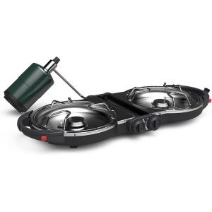 imageColeman Fold N Go 2Burner Propane Stove Dual Adjustable Burners with 20000 BTUs of Power ampamp InstaStart Ignition Great for Camping Tailgating Grilling ampamp MoreBlack