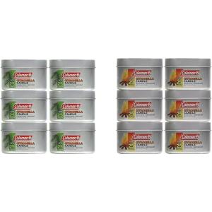 imageColeman Pine and Campfire Scented 6oz Citronella Candles with Wooden Crackle Wick Packs of 6Pine  Campfire