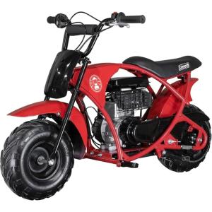 imageColeman Powersports B100 105cc Gas Powered Minibike for Kids and Adults 1Cylinder 4Stroke 22 Mph 150 lbs Maximum Load Ideal for OffRoad and Trail Riding